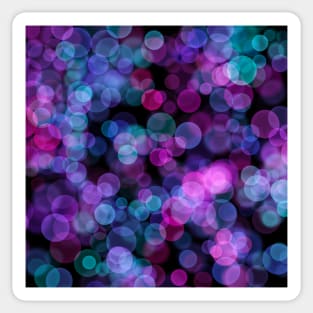 Purple and Blue Bubbles Sticker